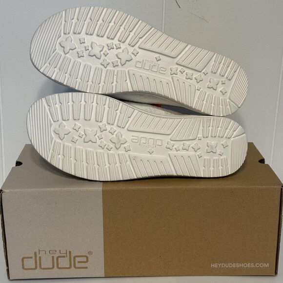 Hey Dude Wendy Shoes Womens Size 5 Boho White Crochet Natural Collection Casual - Picture 10 of 13